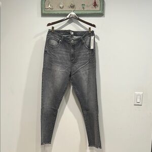 Juicy Couture Gray  intake fade wash Straight Leg Jeans plus size 16 w women’s